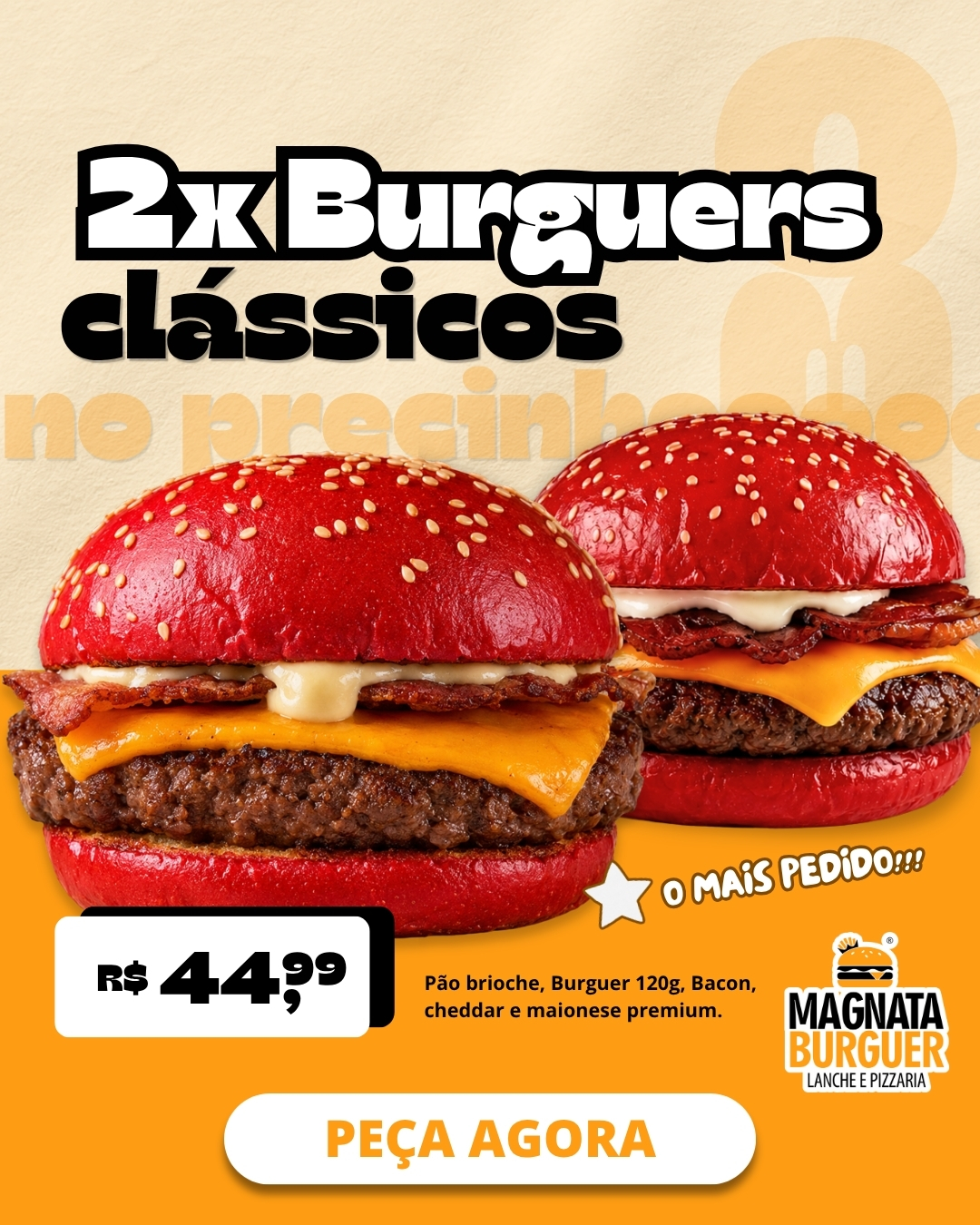 2 Burguers classicos